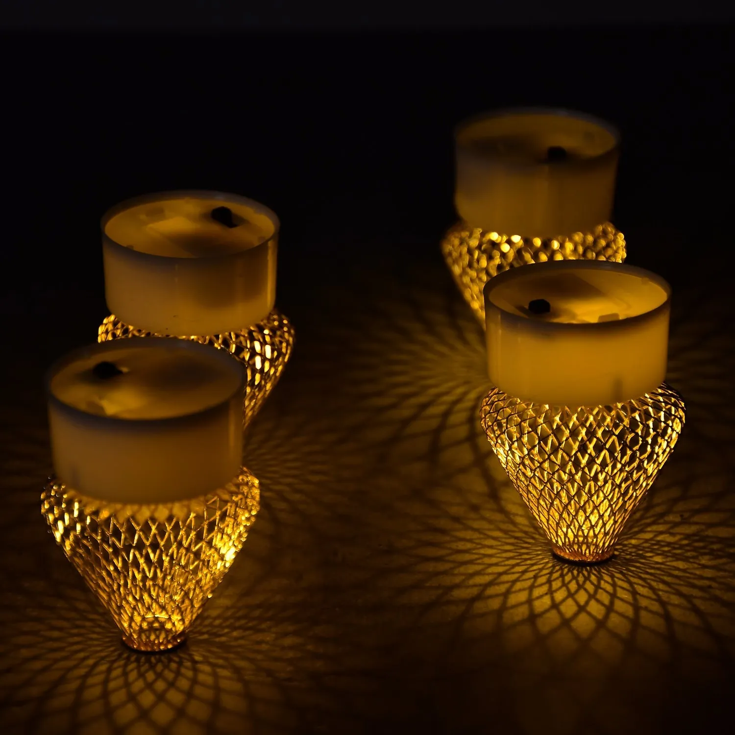 12Pcs Flameless and Smokeless Decorative Candles Acrylic Led Tea Light Candle for Gifting, House, Light for Balcony, Room, Birthday, christmas, Festival, Events Decor Candles (12 Pieces)