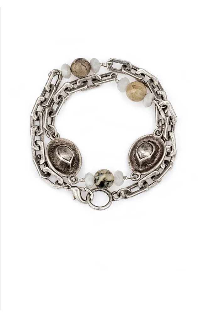 15" Silver Honfleur Chain Bracelet