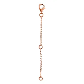 18 KGP Rose Gold Station Necklace Extension, 2.5"