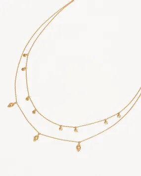 18k Gold Vermeil I am Protected Layered Choker