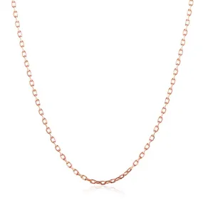 18k Rose Gold Chain Necklace