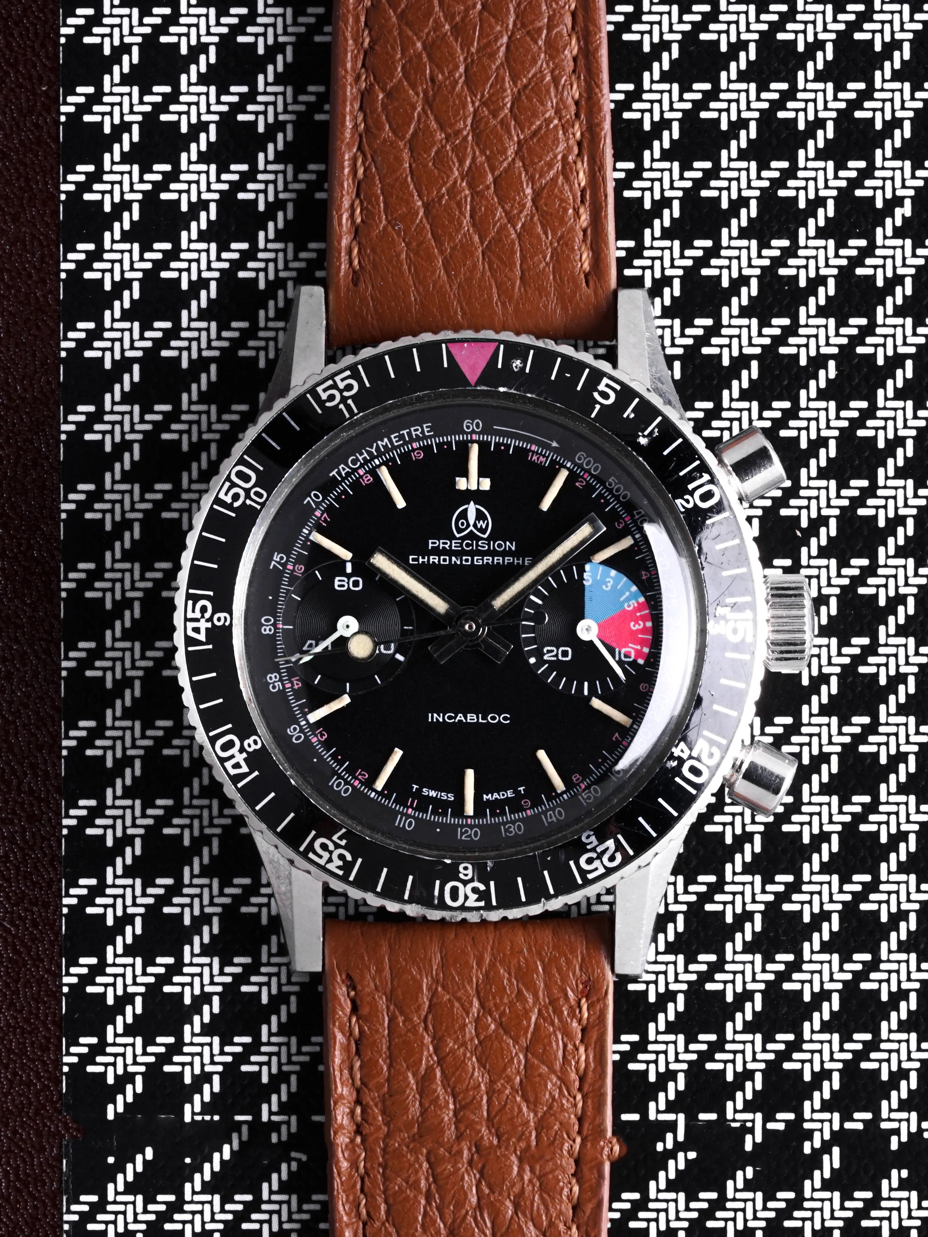 1970s Ollech & Wajs Precision Chronographe "Landeron 248"