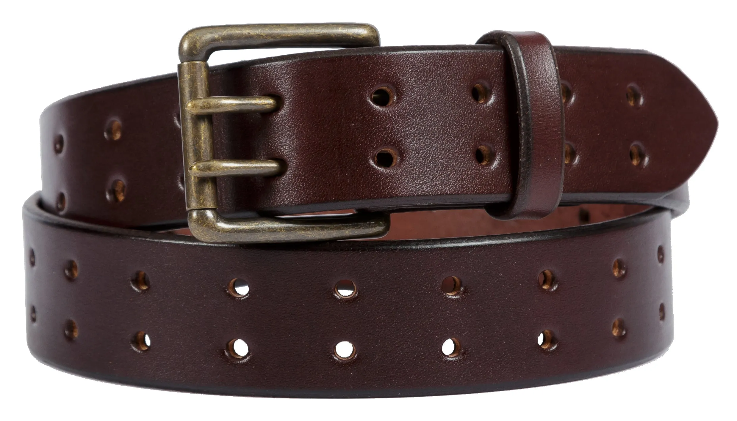 1¾" DUAL PRONG DOUBLE HOLE BELT - Heavy Duty Amish Handmade USA