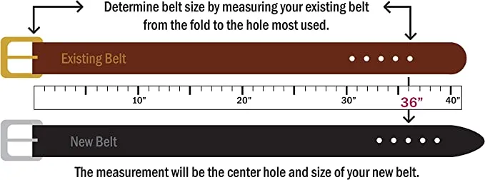 1½" WIDE DUAL PRONG MONEY BELT - Thick Heavy Duty Leather USA