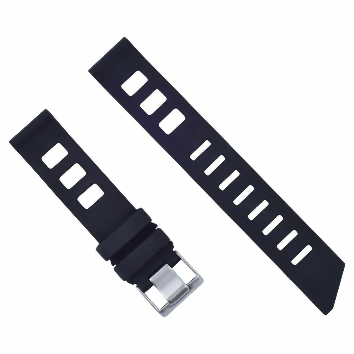 20MM ISO RUBBER SILICONE DIVER BAND STRAP FOR SCUBA SPORT DIVER STRAP BLACK