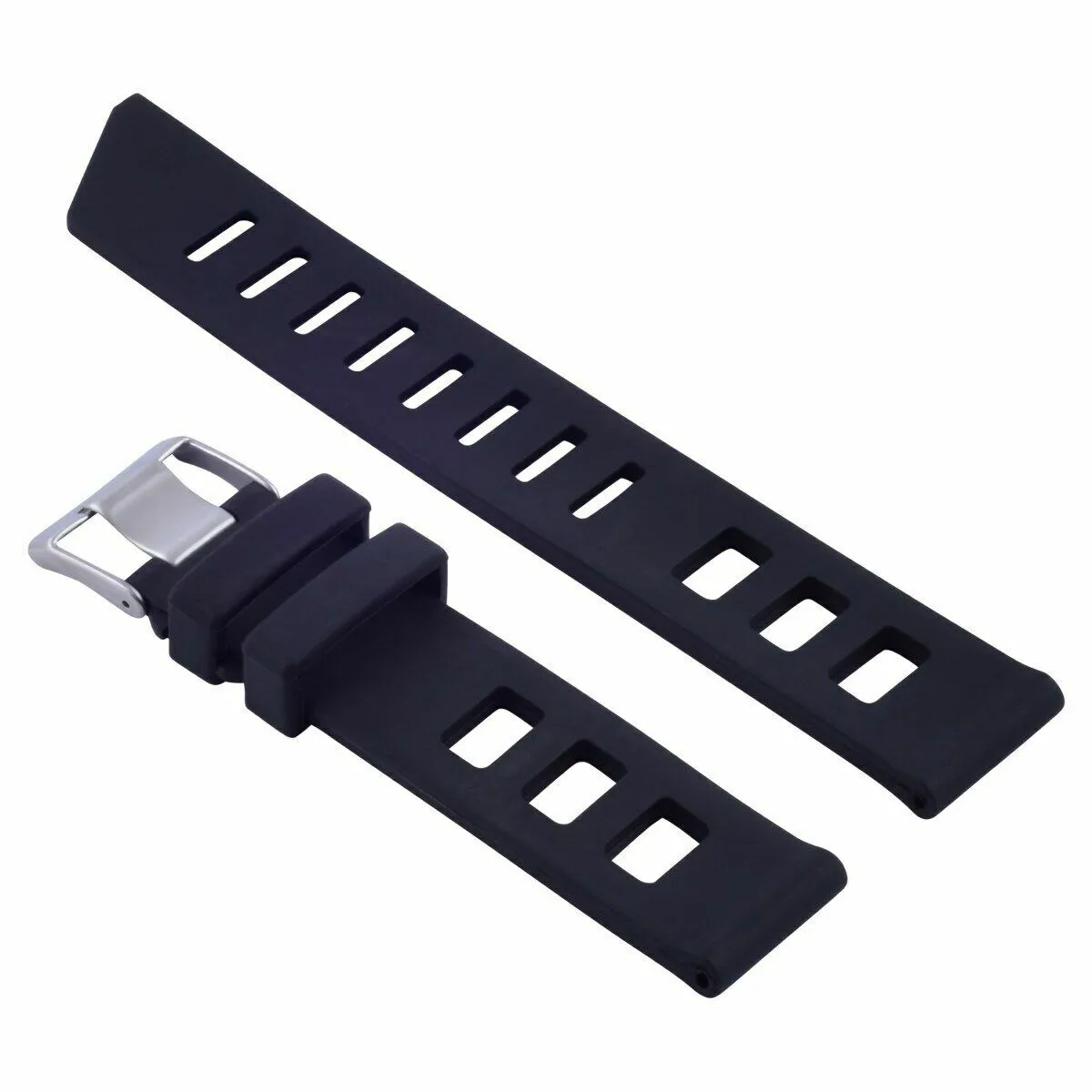 20MM ISO RUBBER SILICONE DIVER BAND STRAP FOR SCUBA SPORT DIVER STRAP BLACK
