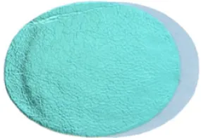 3.5in Metallic Turquoise Suede Oval Insert for Belt Buckles  Pk/2