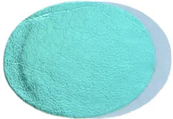 3.5in Metallic Turquoise Suede Oval Insert for Belt Buckles  Pk/2