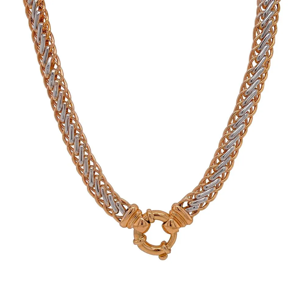 9ct Gold Interlock Woven Necklace