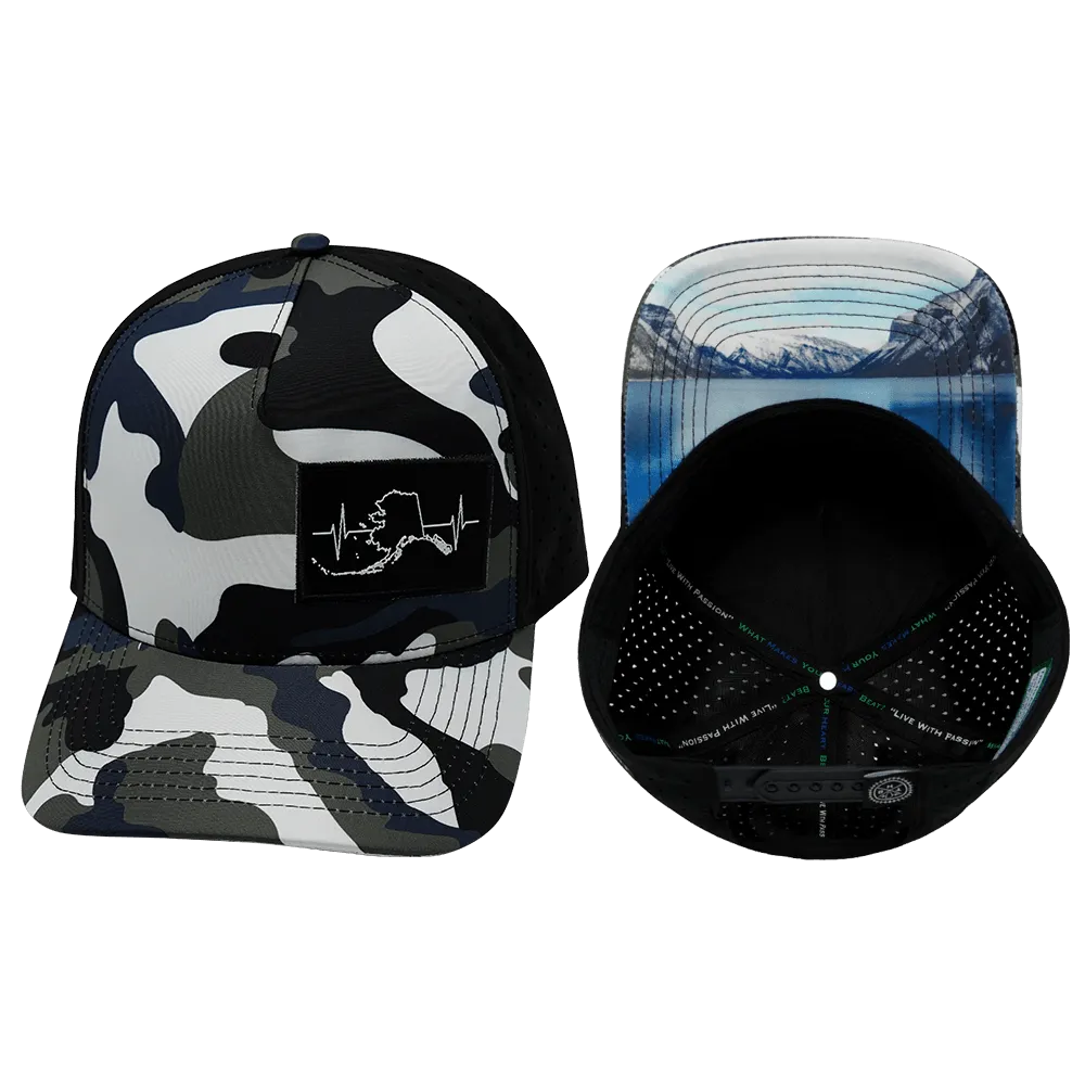 Alaska Hat | Trucker Hat | Camo - White - Blue - Gray - Black