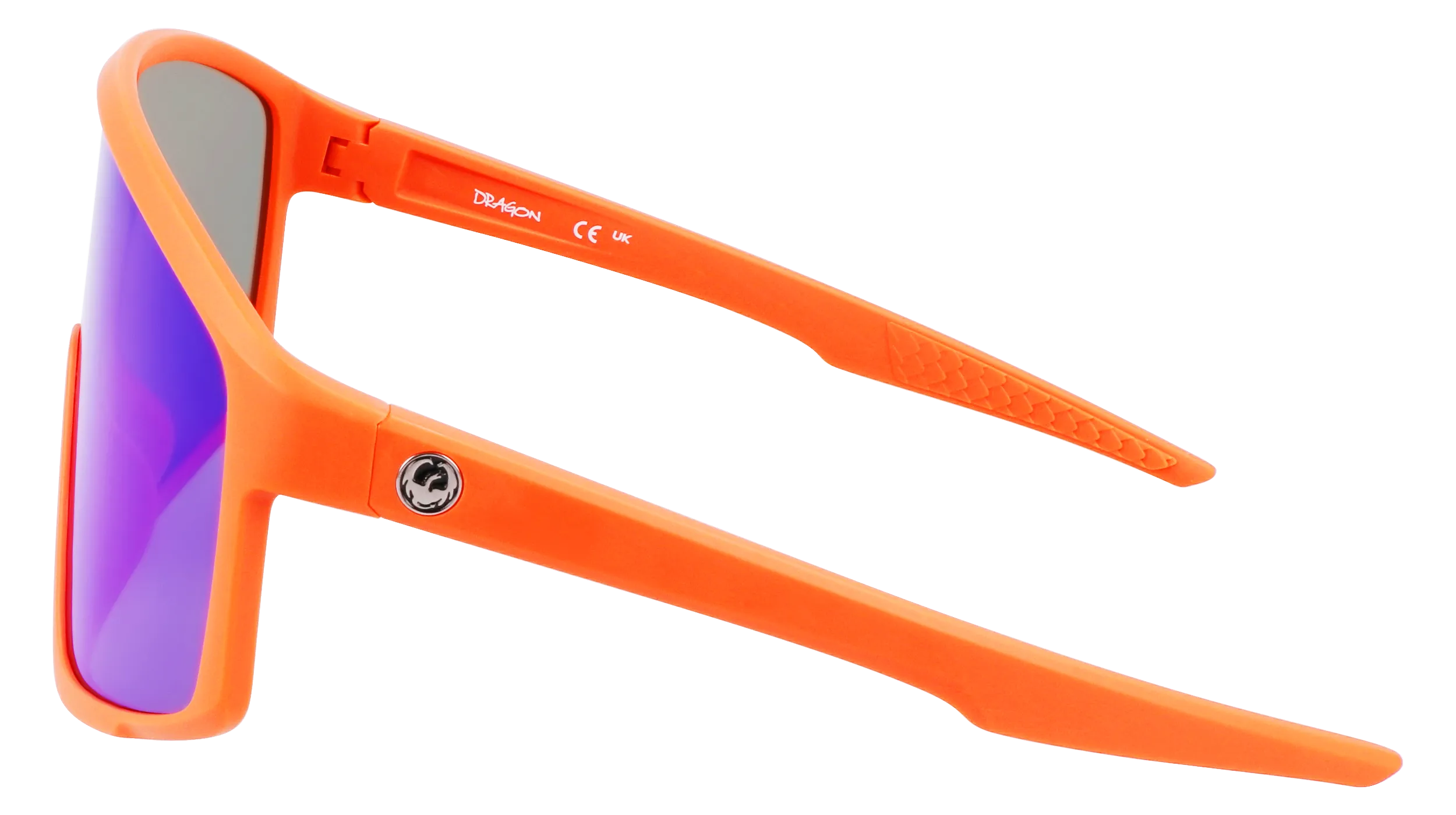 AMPED - Matte Flame with Lumalens Blue Ionized Lens