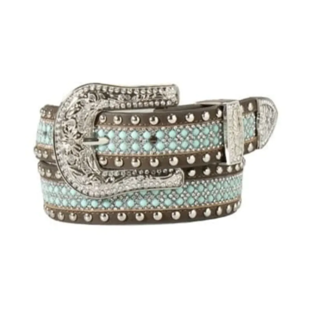 Angel Ranch Western Belt Girls Beaded Inlay Studded D130002933
