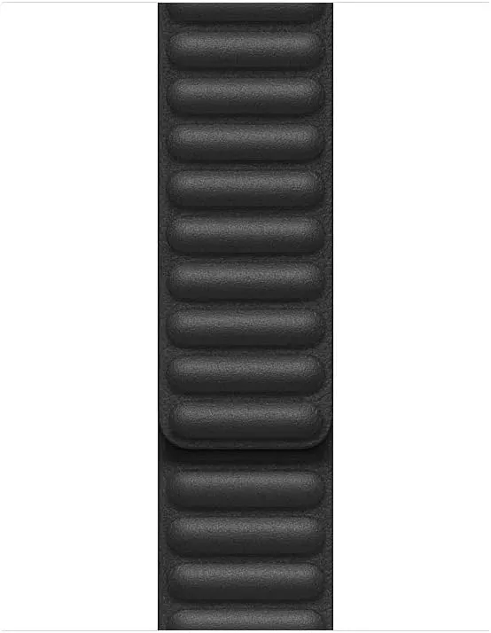 Apple Watch Leather Link (40mm) - Black - Small