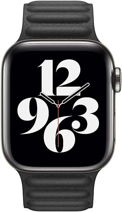 Apple Watch Leather Link (40mm) - Black - Small