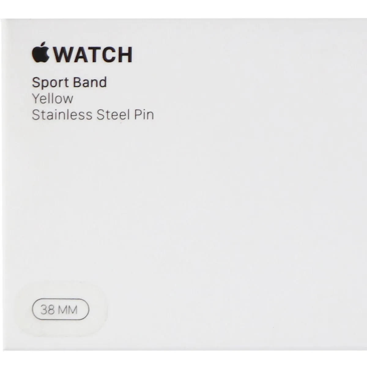 Apple Watch Sport Band (38mm) for Apple Watch Any Series 38mm & 40mm - Yellow