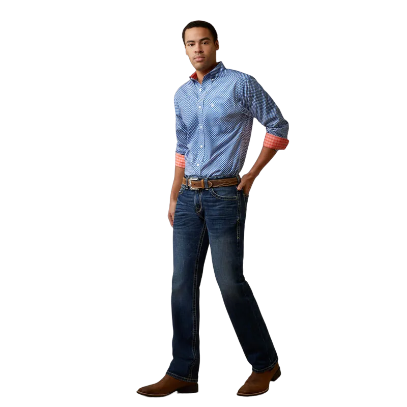 Ariat Men's Wrinkle Free Wren Fitted Long Sleeve Shirt