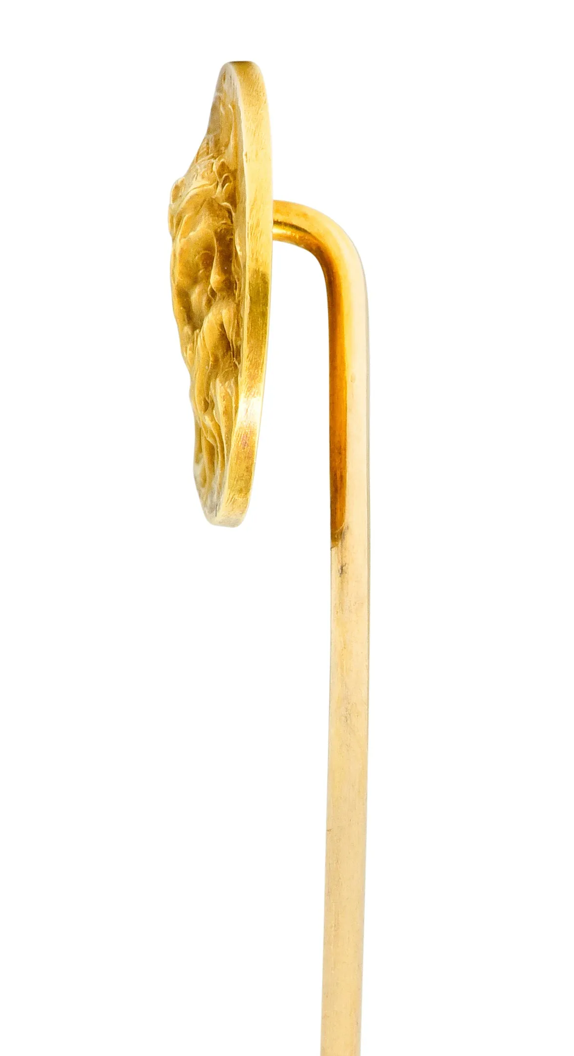 Art Nouveau 14 Karat Gold Viking Stickpin