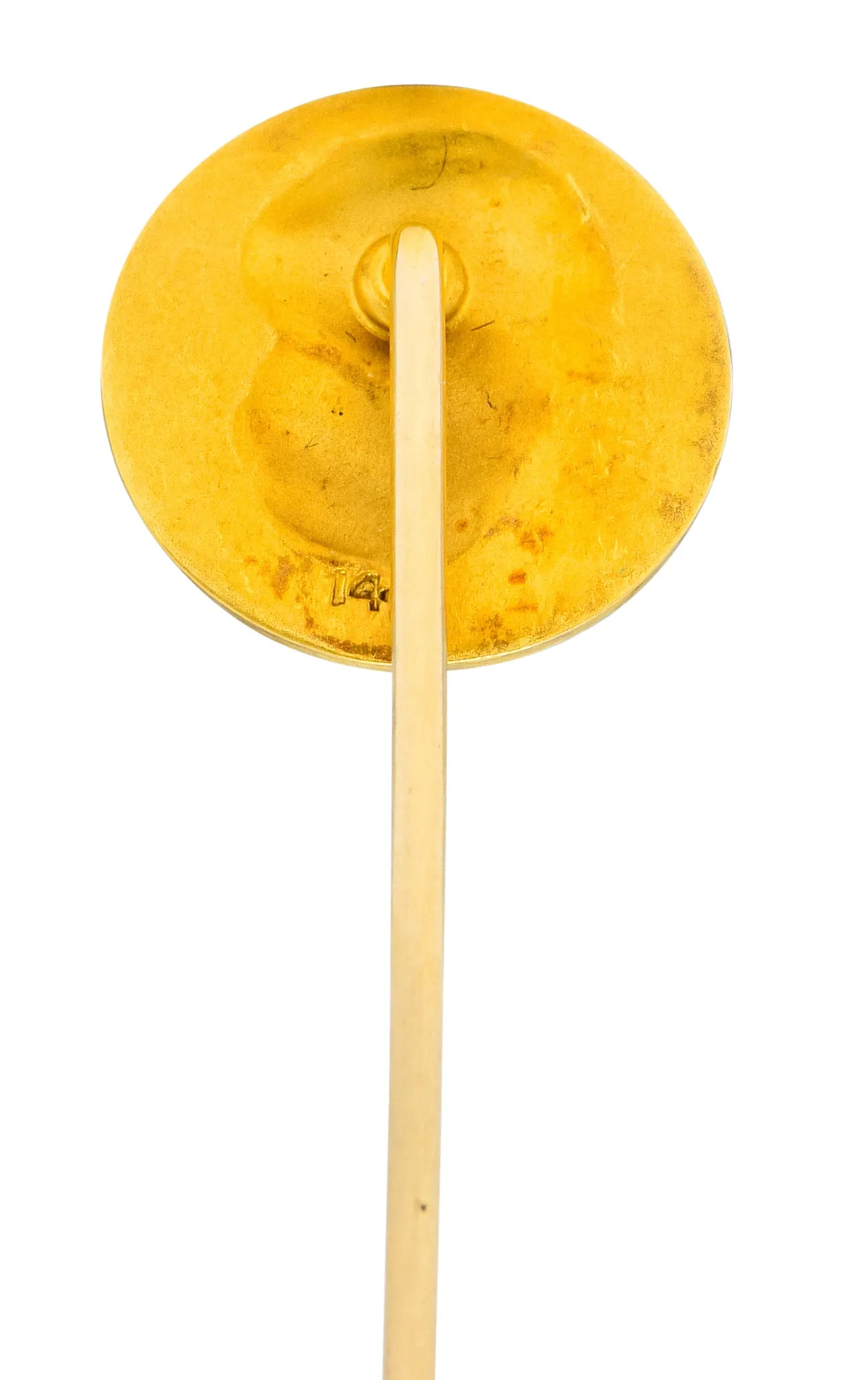 Art Nouveau 14 Karat Gold Viking Stickpin