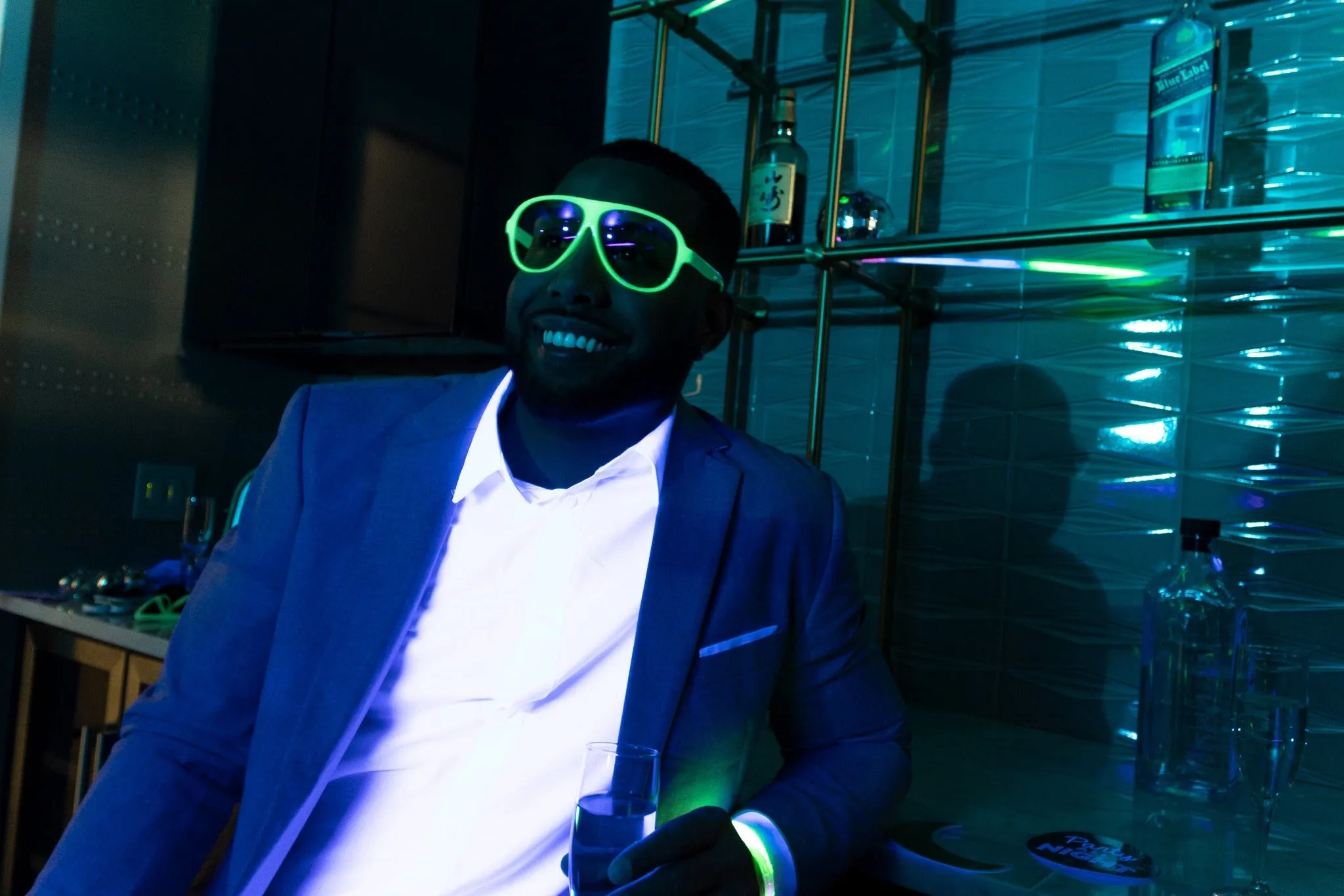 Aviator Tech Glasses in Glow in the Dark