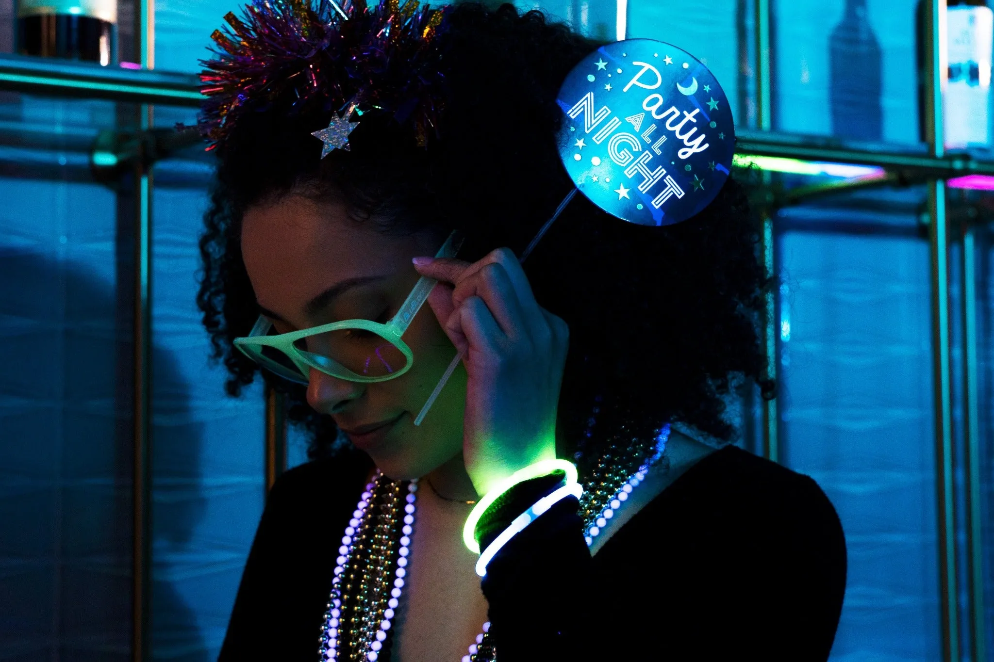 Aviator Tech Glasses in Glow in the Dark