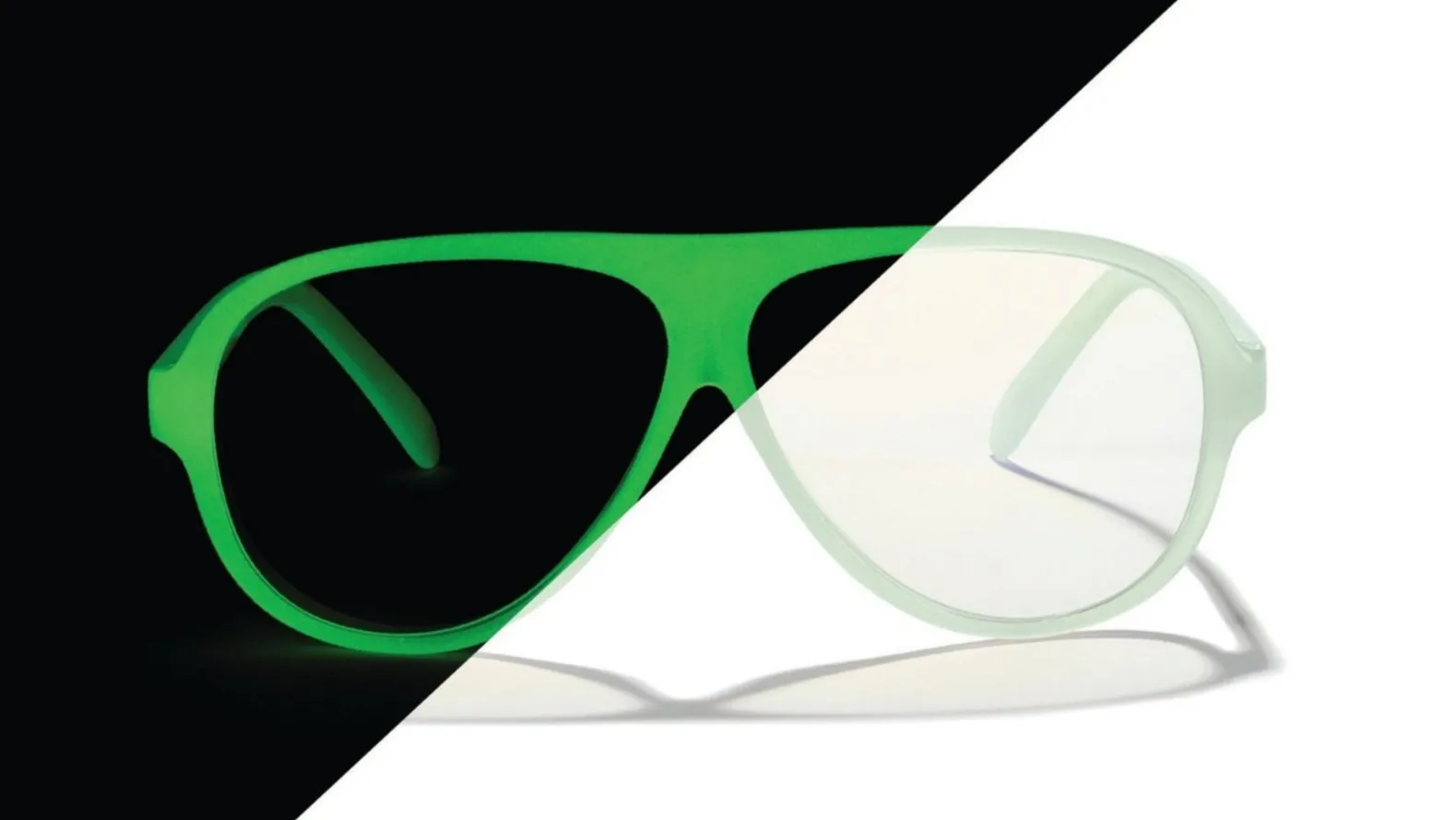 Aviator Tech Glasses in Glow in the Dark