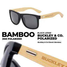 BAMBOO JIMI POLARIZED SUNGLASSES WITH BLACK LENSES