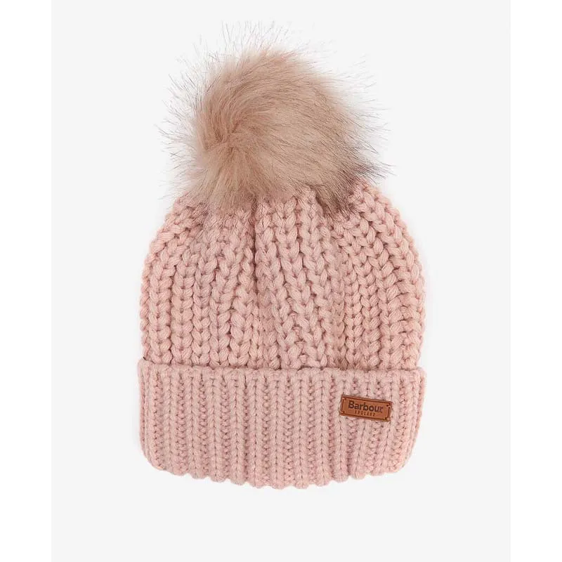 Barbour Saltburn Ladies Beanie - Pink