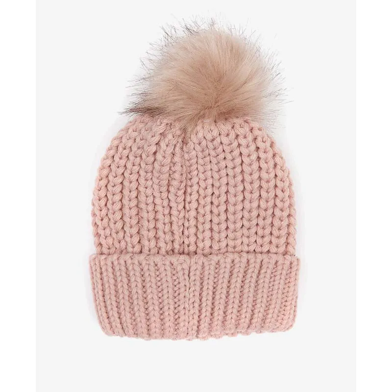 Barbour Saltburn Ladies Beanie - Pink
