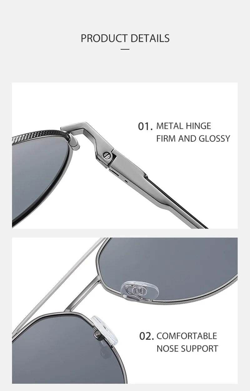 BARCUR Stylish Men Sunglasses Polarized Shades 8374