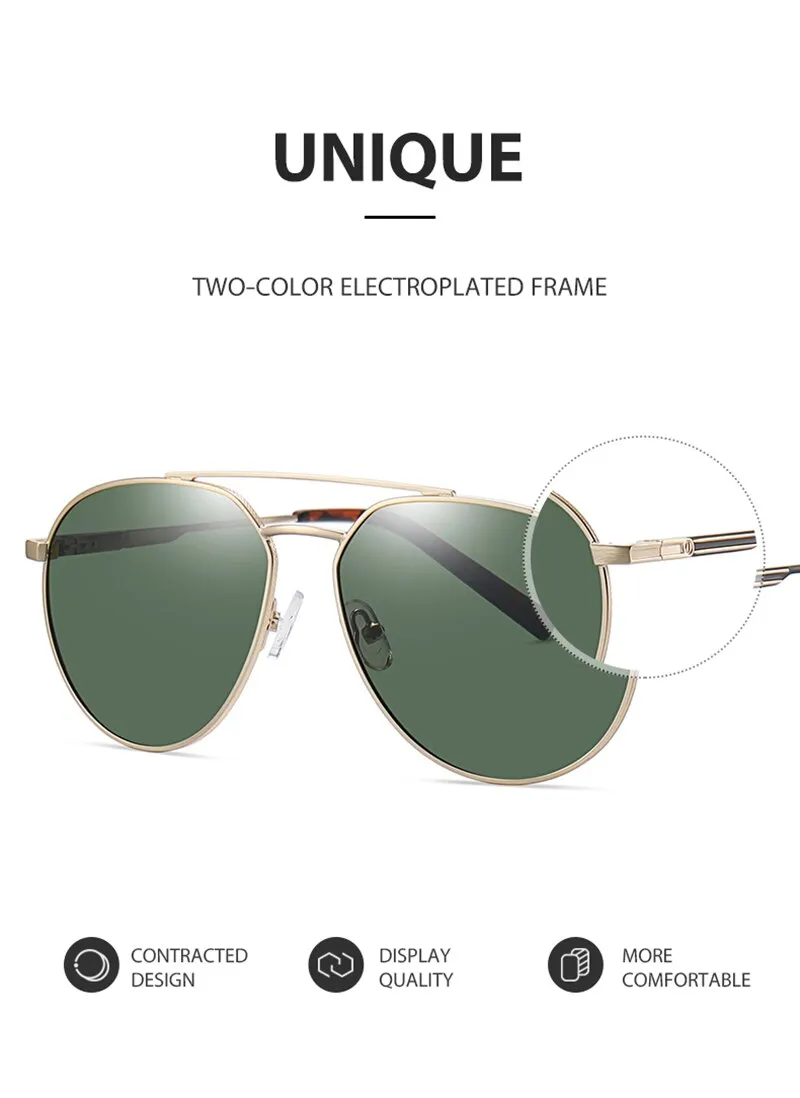 BARCUR Stylish Men Sunglasses Polarized Shades 8374