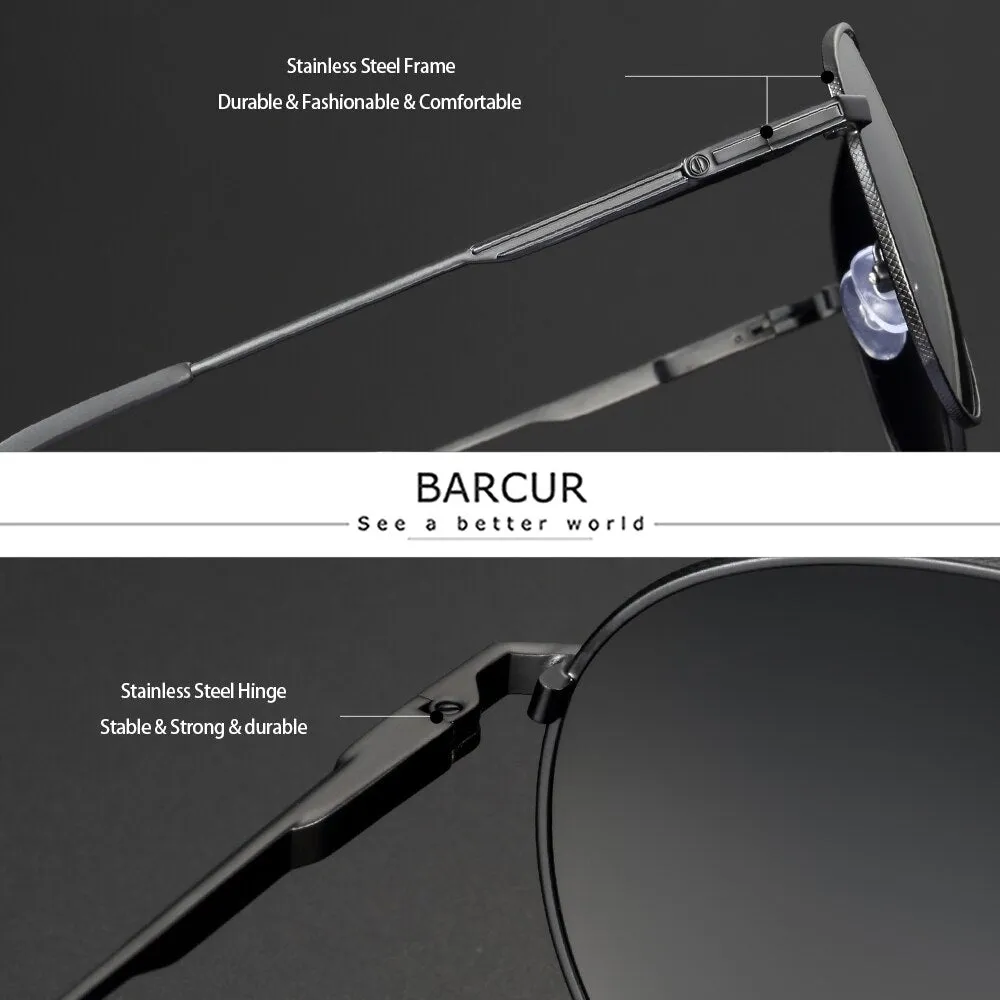BARCUR Stylish Men Sunglasses Polarized Shades 8374