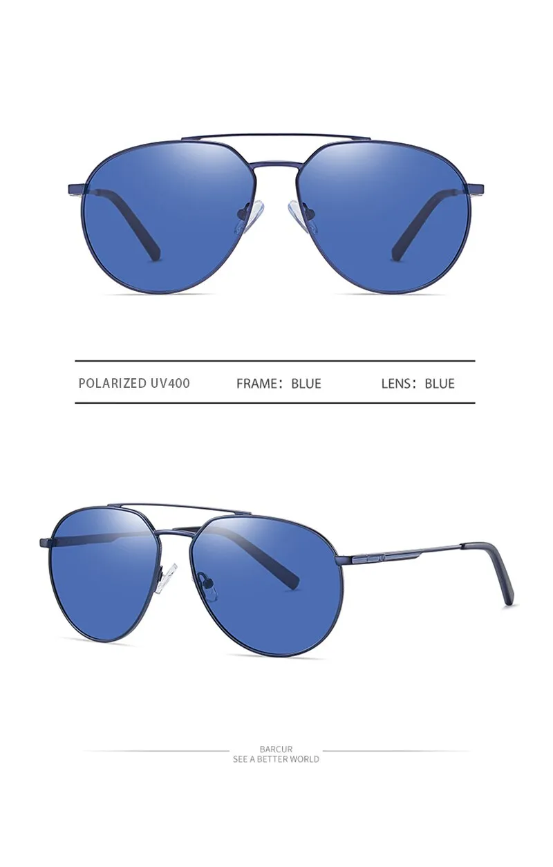 BARCUR Stylish Men Sunglasses Polarized Shades 8374