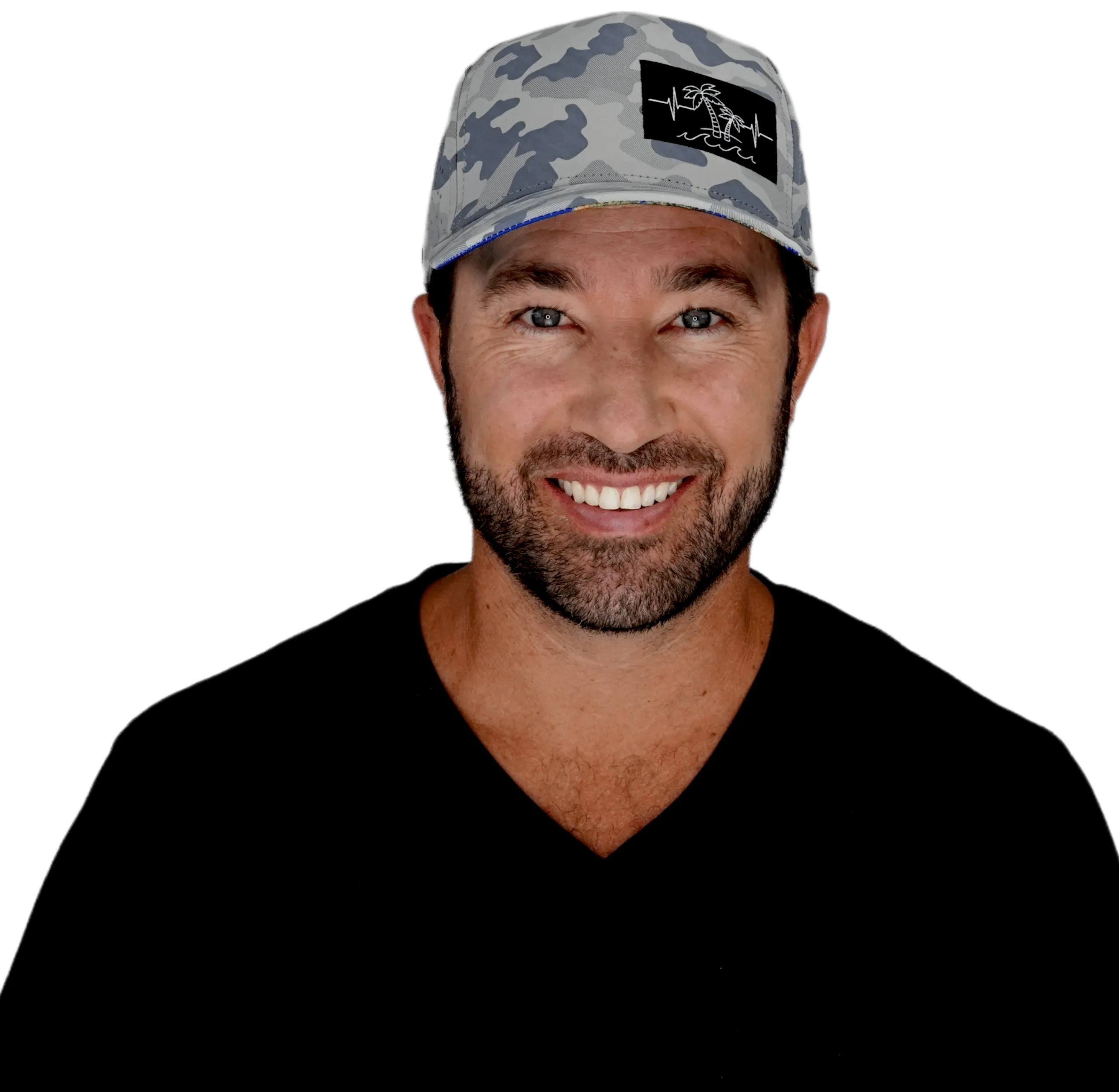 Beach Hat | Trucker Hat | Soft Gray Camo