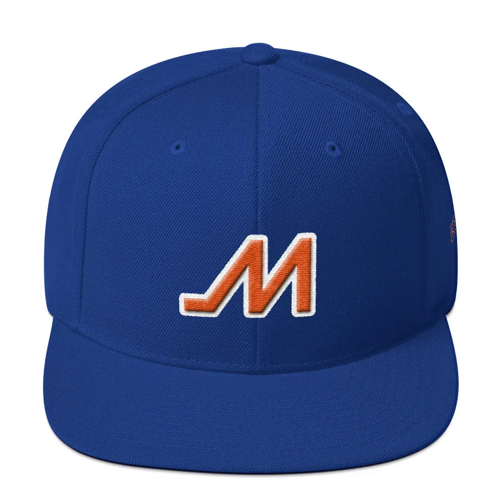 Bemeir Strong M Varsity Letter Snapback Hat