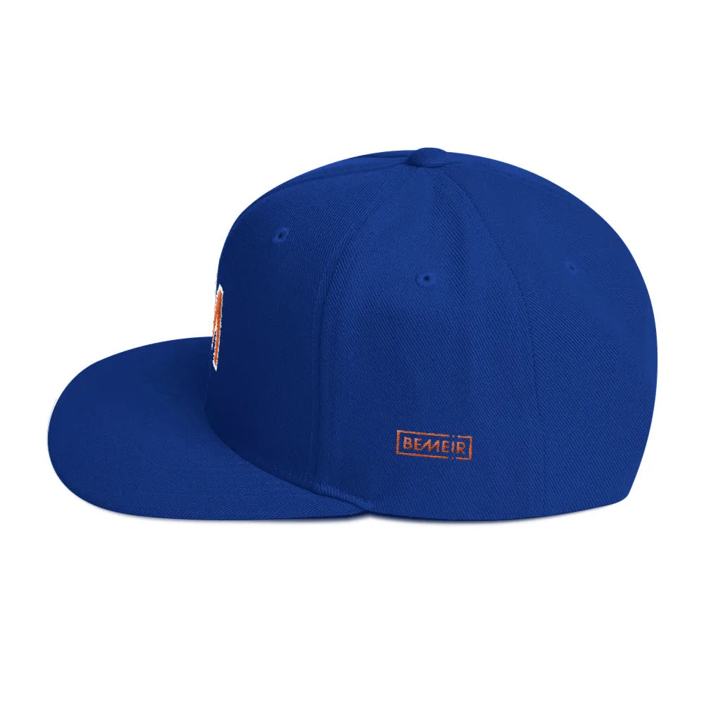 Bemeir Strong M Varsity Letter Snapback Hat