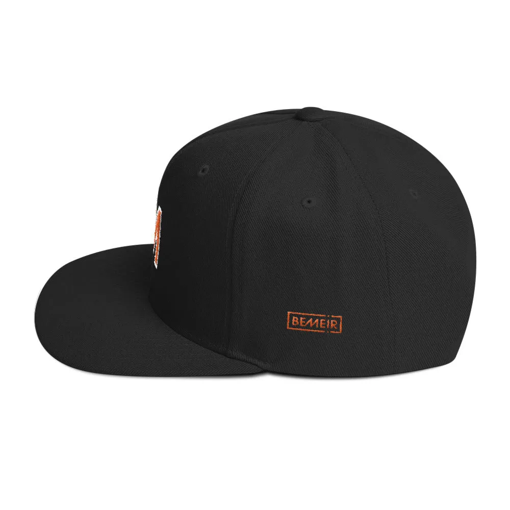 Bemeir Strong M Varsity Letter Snapback Hat