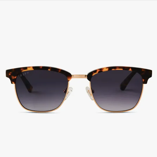Biarritz Amber Tortoise with Blue Gradient Polarized Lens