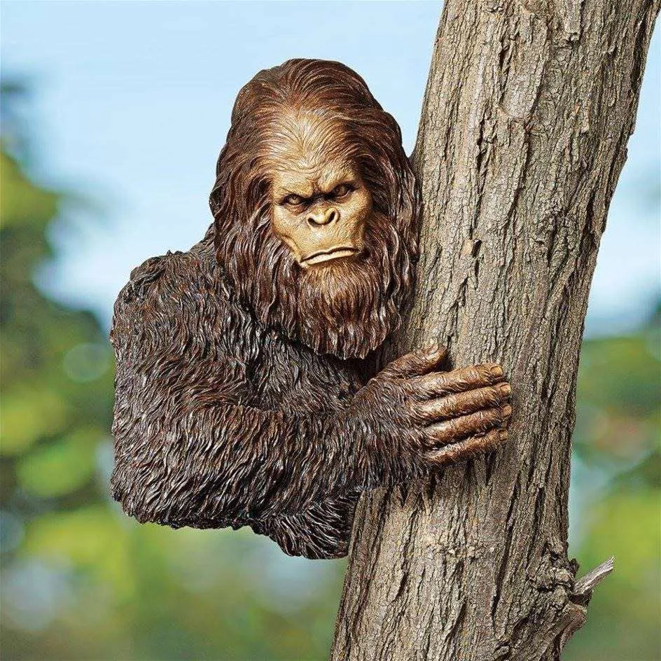 Bigfoot, the Bashful Yeti Tree Garden Sculpture