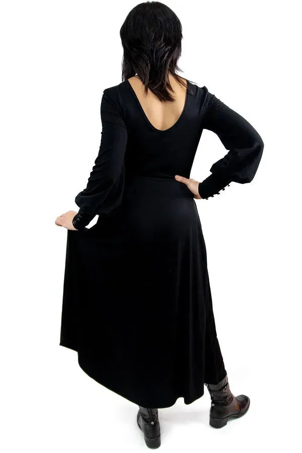 Bishop Sleeve Maxi Dress (Reversible)