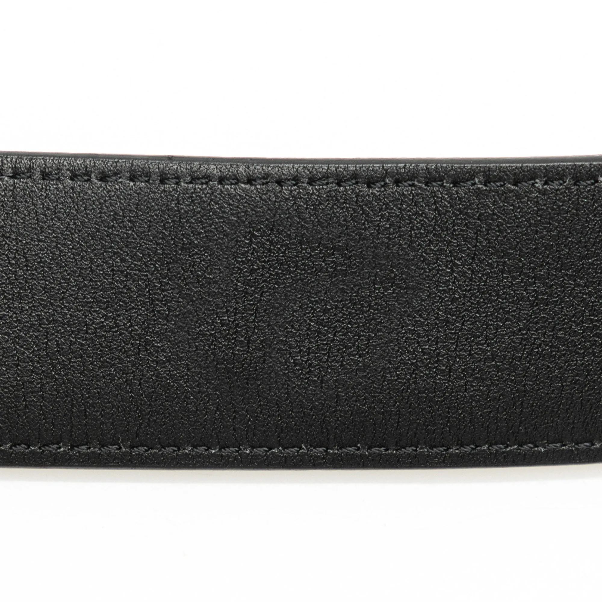 Black Louis Vuitton Monogram Eclipse Reversible Belt