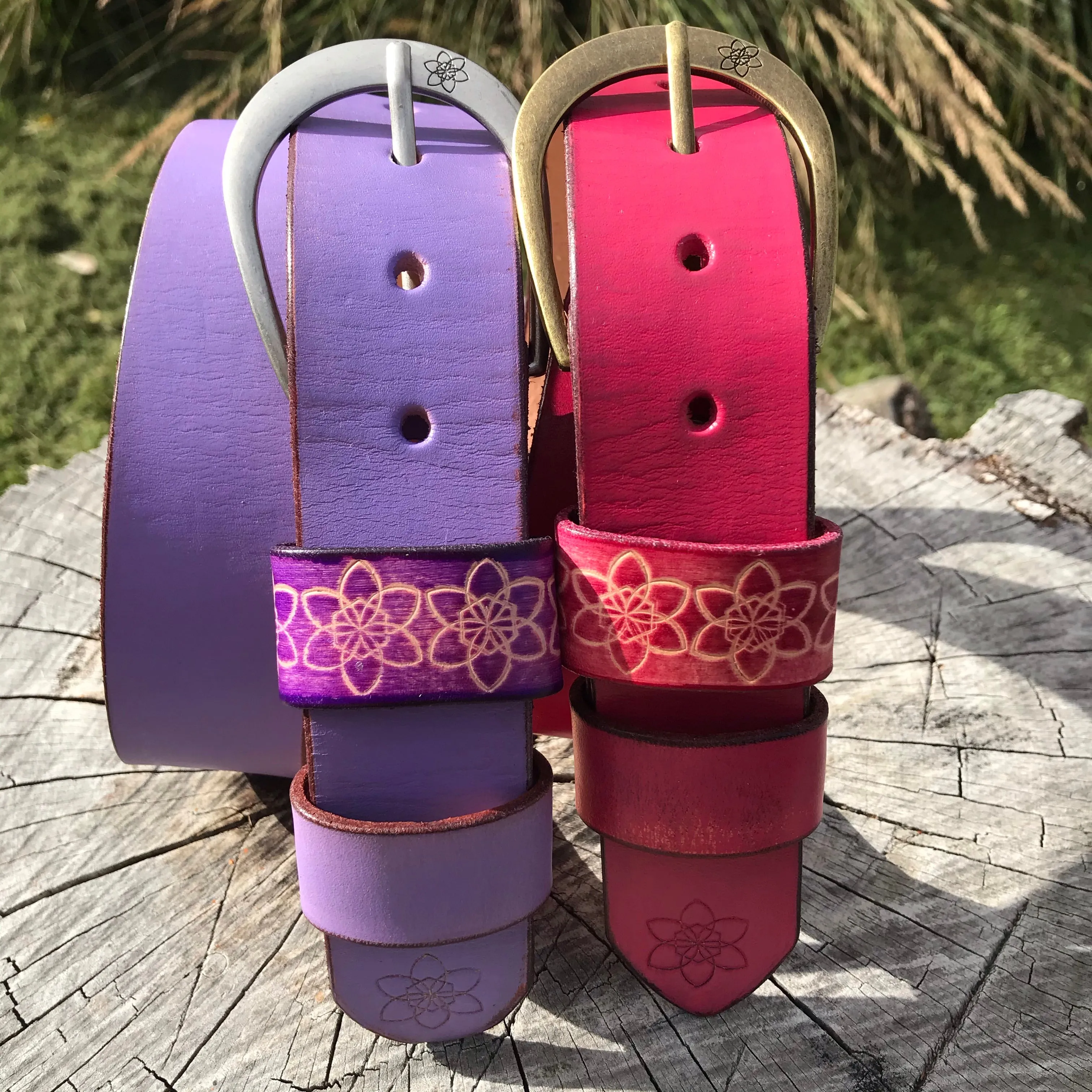Boho Vintage Style 'Funki' Belt in Violet