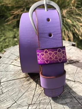 Boho Vintage Style 'Funki' Belt in Violet