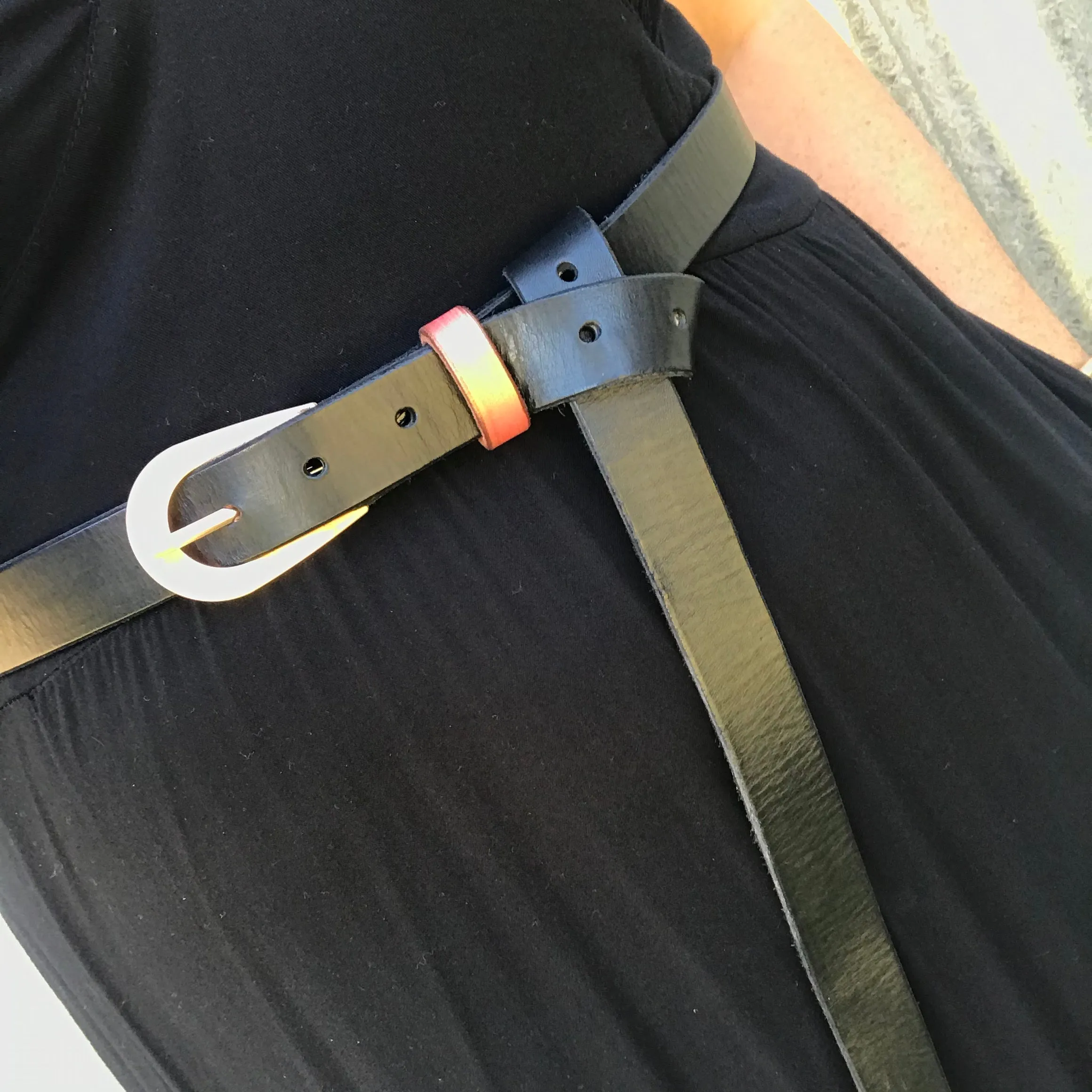 Boho Vintage Style' Slinki' Belt SPECIAL - BLACK ROSE