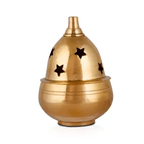 Brass Diya - Apple - 2.5 x 2 Inches | Nanda Deep/ Agal Vilakku/ Brass Lamp/ Brass Deepam for Pooja
