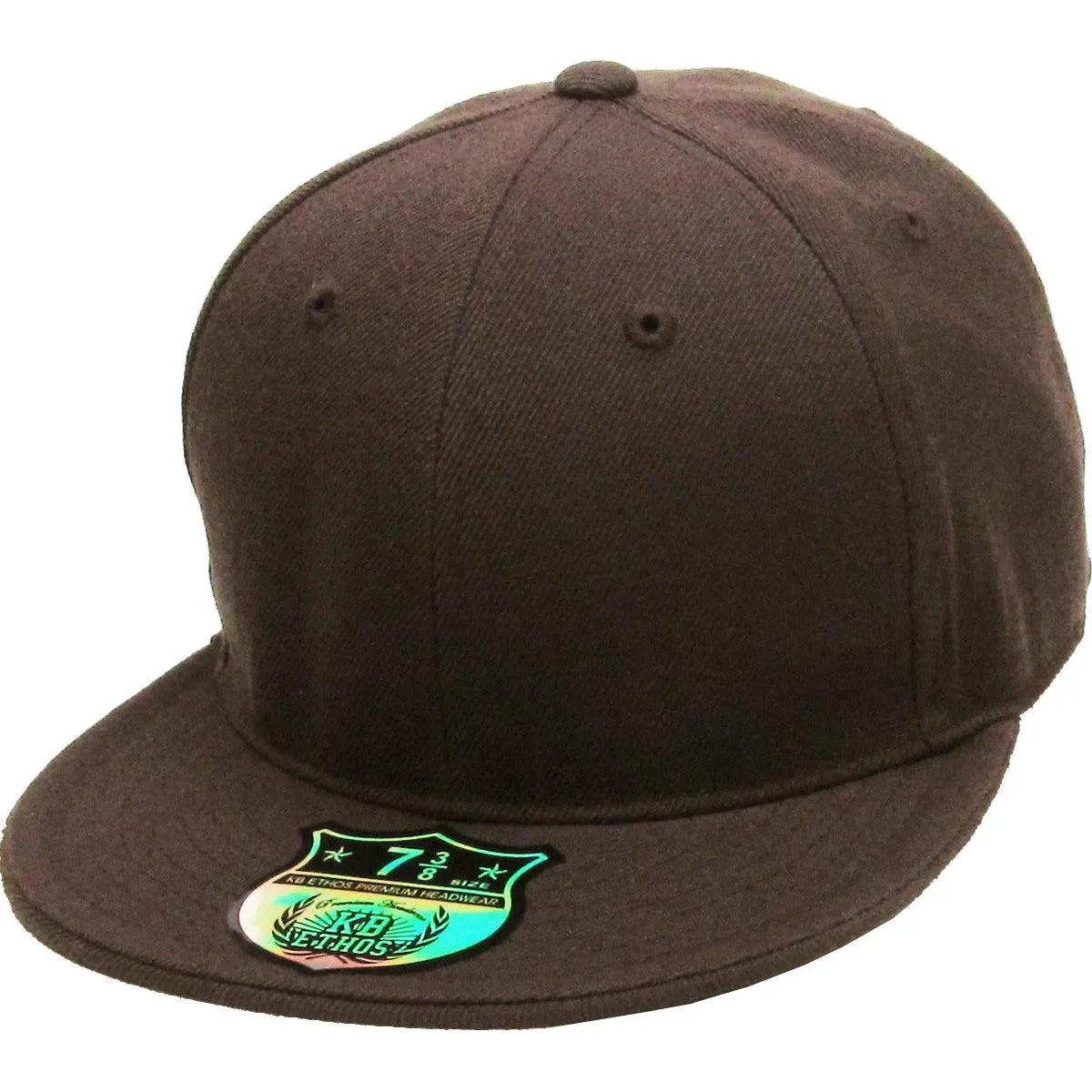 Brown - Structured and Fitted Baseball Cap