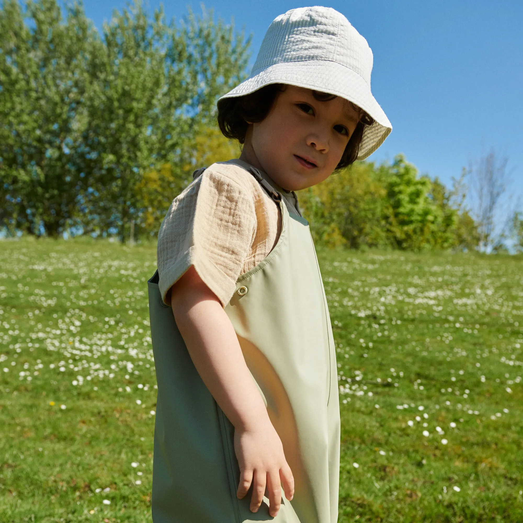Bucket Hat Alec - summer blue stripe