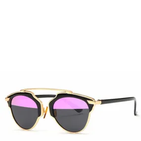 Butterfly Rimmed Sunglasses - Pink Purple