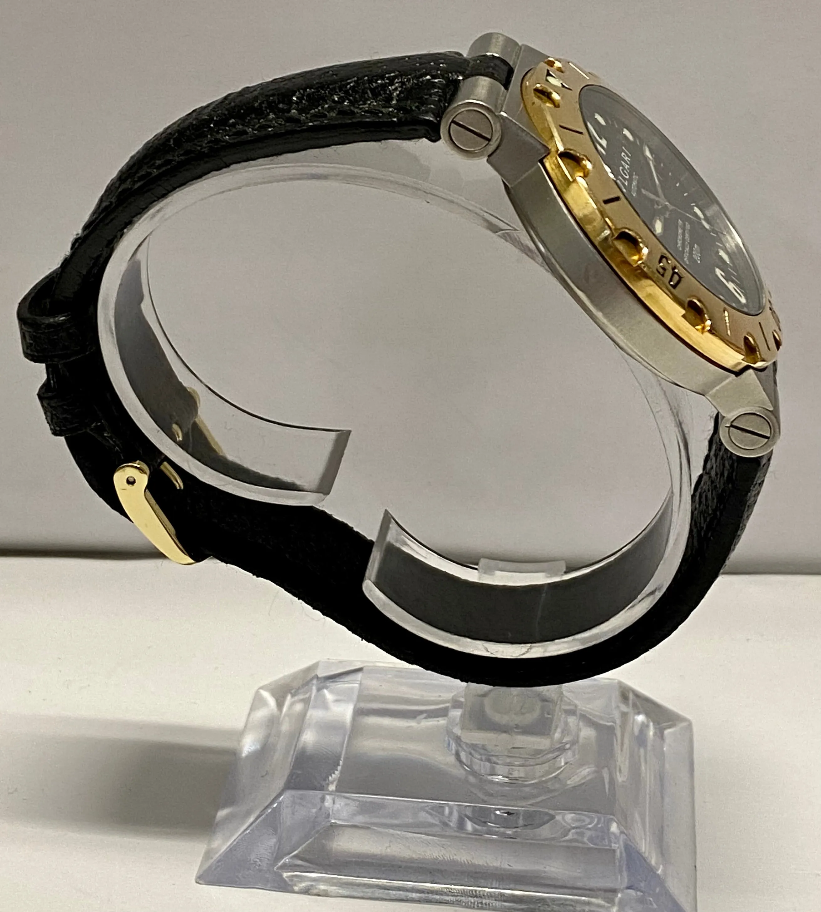 BVLGARI Diving Sport Chronometer Waterproof Date SS & 18K YG - $15K APR w/ COA!!