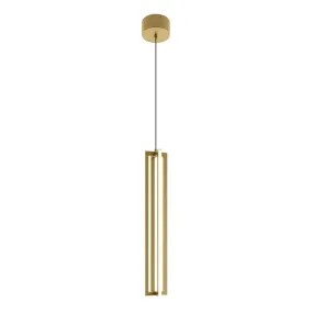 Cass 4 in. LED Pendant Light Gold finish