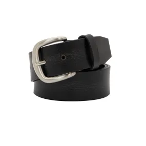 CHAD Black. Full Grain Vintage Leather Belt. 38mm width. Larger sizes.